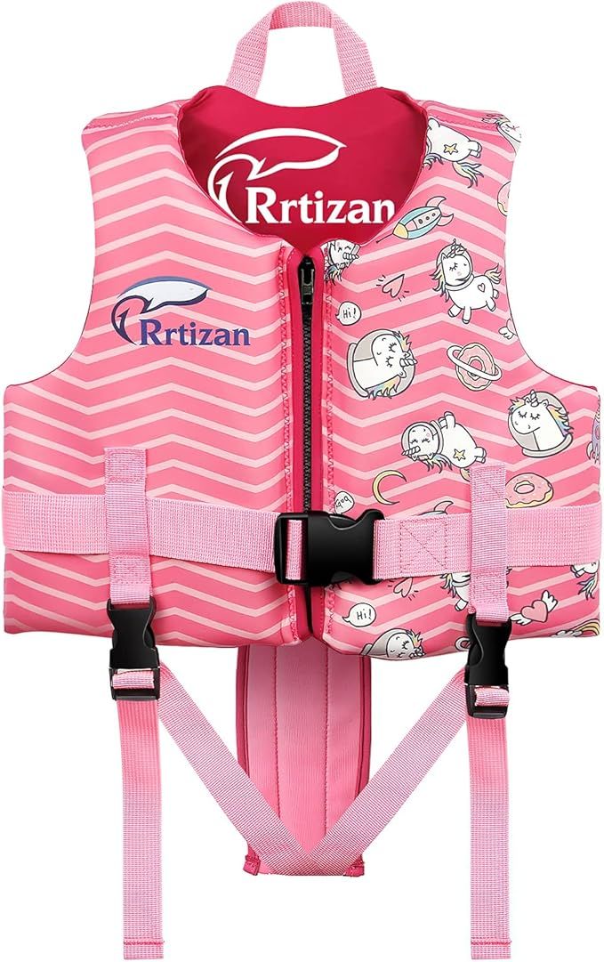 Rrtizan Toddler Swim Vest Kids Life Vests Baby Pool Float with Adjustable Safety Strap, Children ... | Amazon (US)