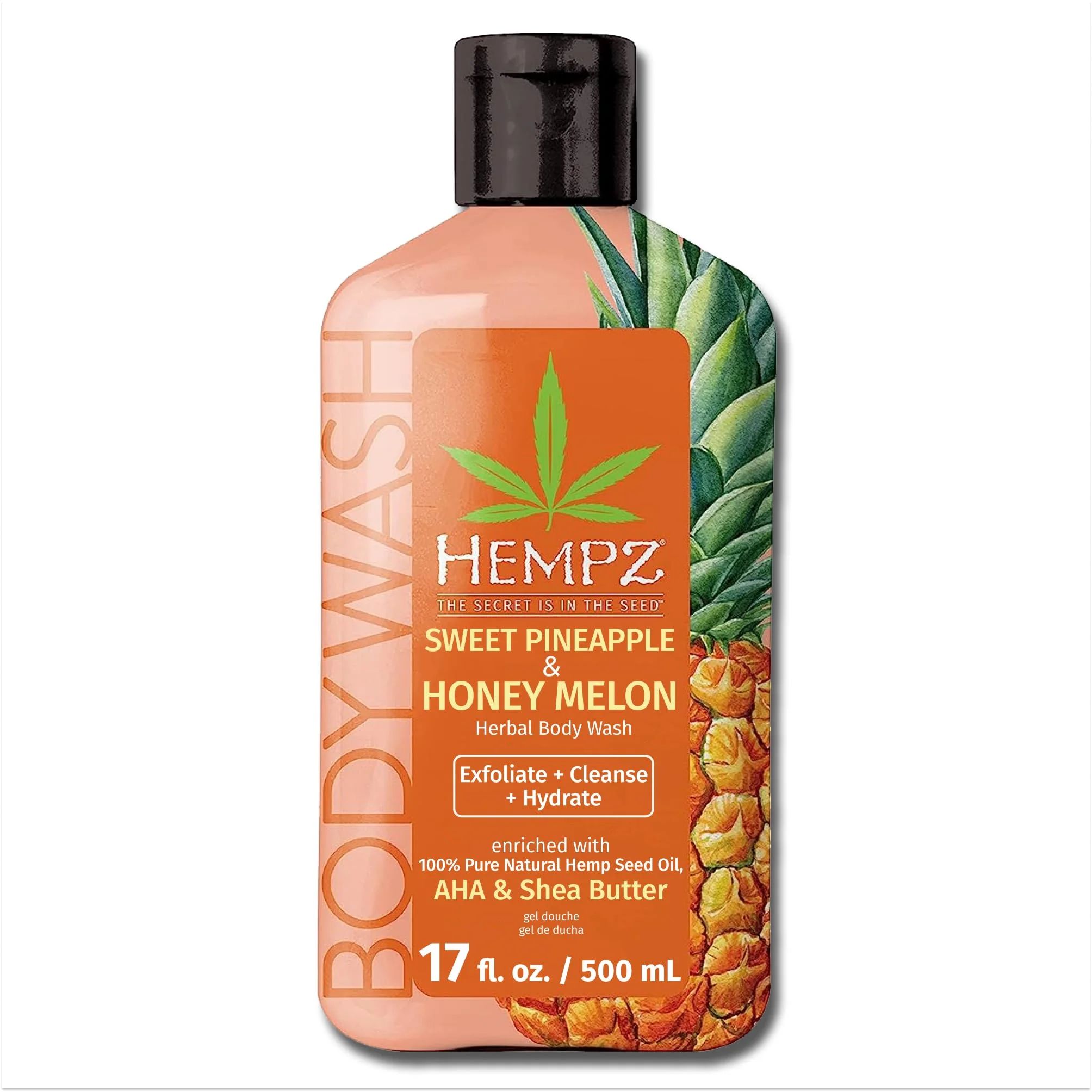 Hempz Body Wash - Sweet Pineapple & Honey Melon - Hydrating for Sensitive Skin, Scented, Exfoliat... | Walmart (US)