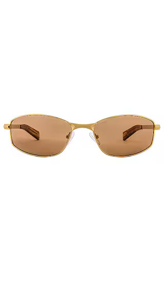 Star Beam Sunglasses in Bright Gold | Revolve Clothing (Global)