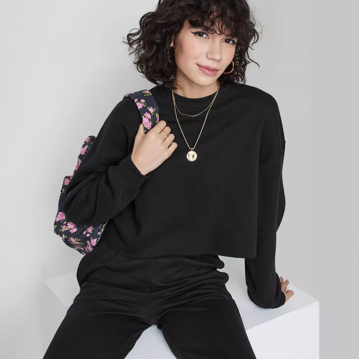 Women's Cropped Sweatshirt - Wild Fable™ | Target