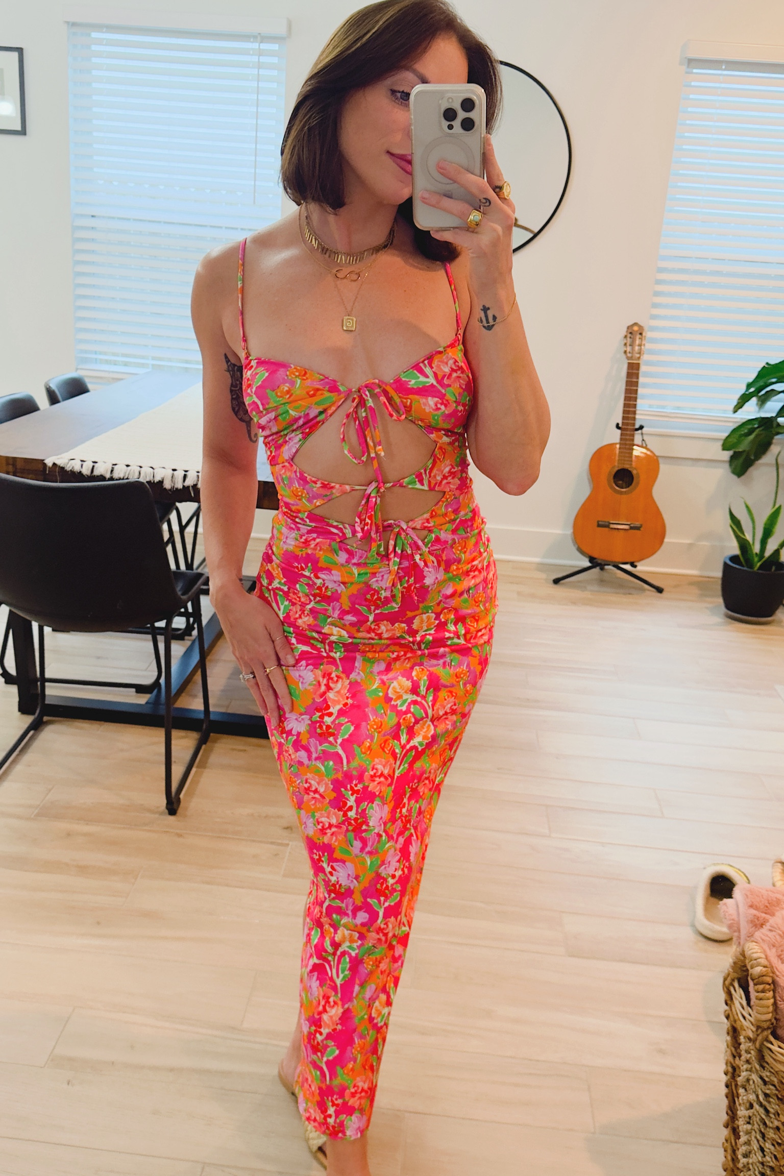 This particular color is sold out but they have so many beautiful colors and designs in this midi dress. So comfy and all the ties come untied so you can customize how tight it is  

#LTKfindsunder100 #LTKSeasonal #LTKstyletip