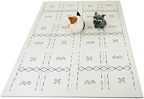 Clevr 24 Sq Ft Extra Large Interlocking EVA Foam Baby Play Mat Soft Stylish Non-Toxic Kids Toddler P | Amazon (US)