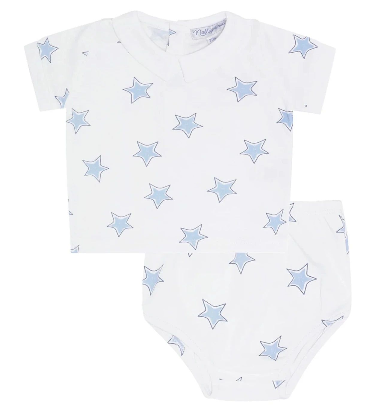 Nellapima Blue Stars Print Diaper Cover Set | JoJo Mommy