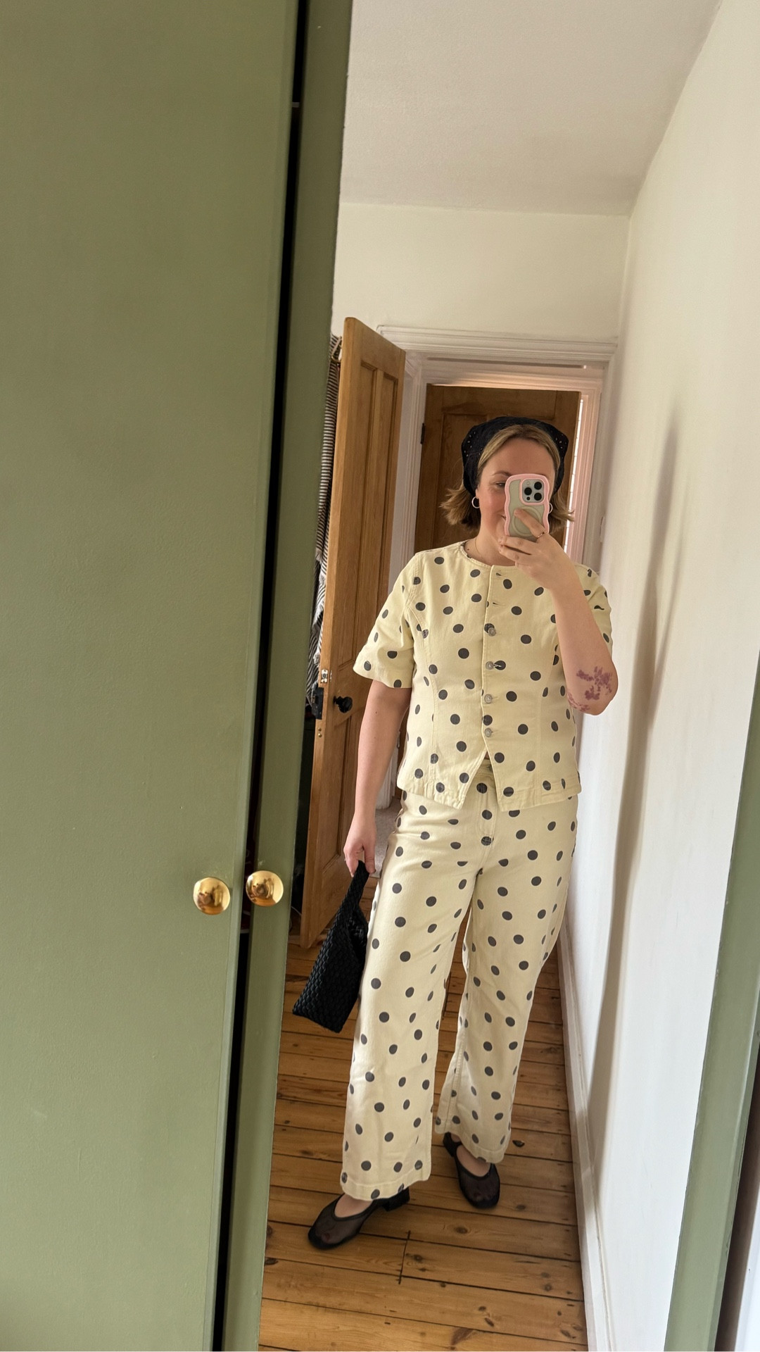 Polka dot denim co-ord for spring 

#LTKmidsize #LTKspring #LTKuk