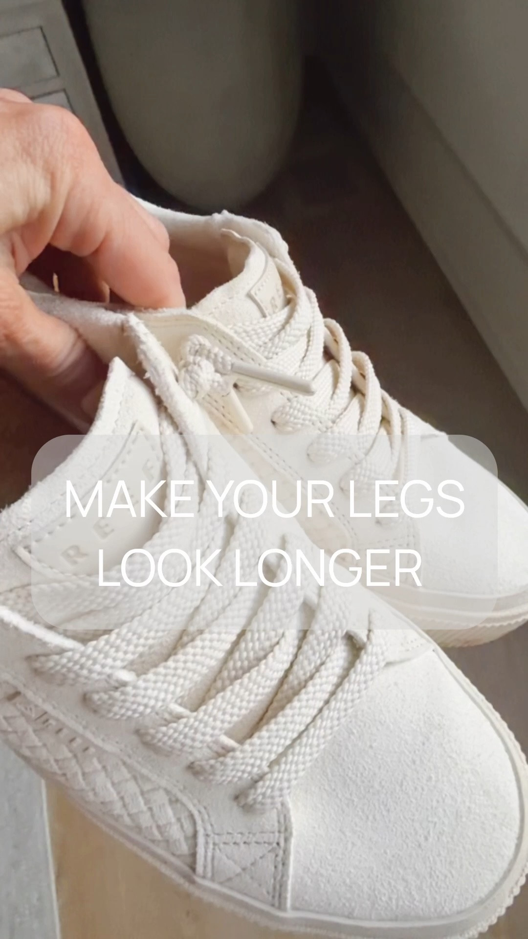 My REEF X JENNY Lay Days are cream with a textured woven side. Best travel sneaker because they have no slip traction and a slightly inclined, cushioned sole that makes your leg look longer.. it's actually marketed that way. True to size.

#LTKTravel #LTKActive #LTKOver40