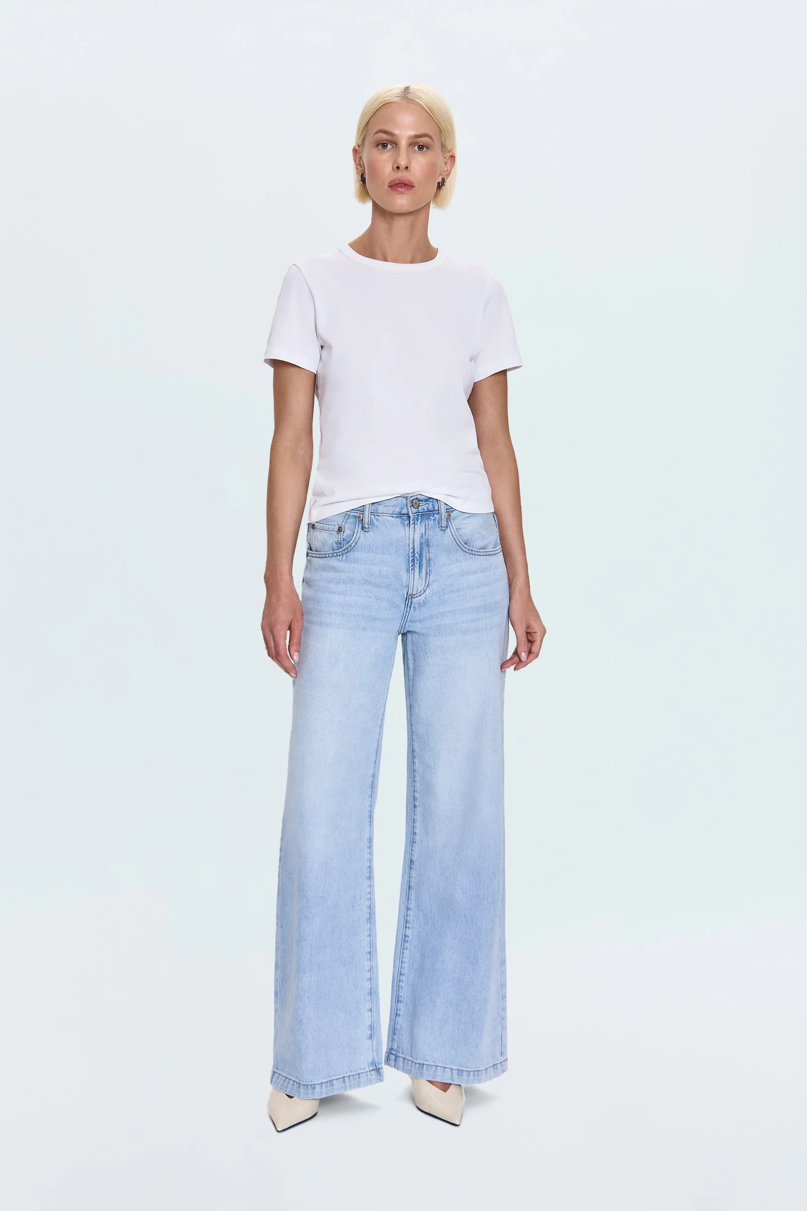 Jadyn Low Slung Palazzo Jean - Chateau | Pistola Denim