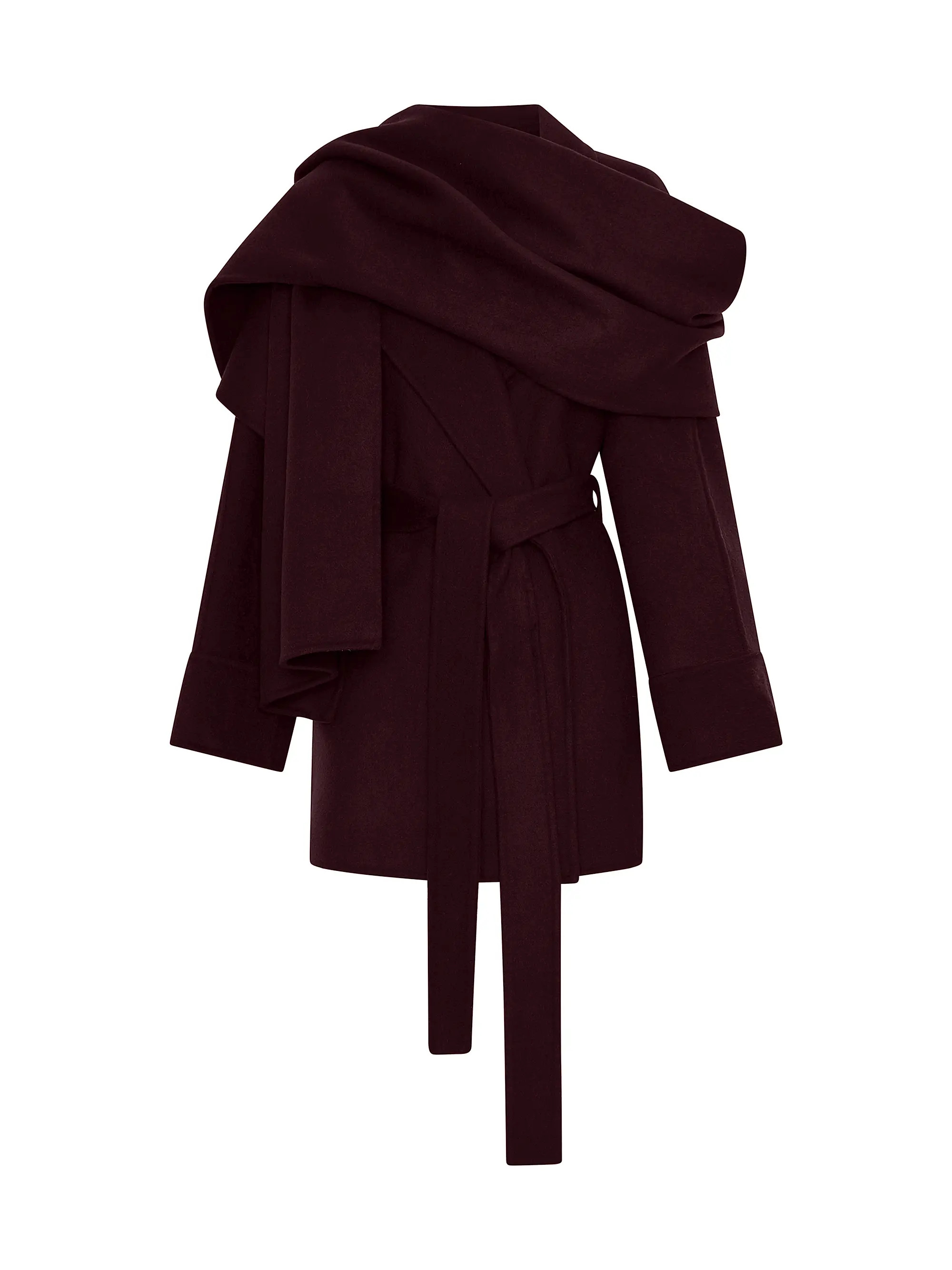 Sandy Scarf Double Wool Coat | Saks Fifth Avenue