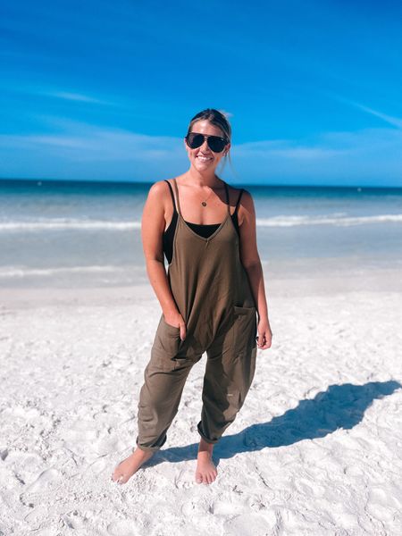Todays beach coverup! Size small in jumpsuit and swimsuit both! This jumpsuit is the comfiest thing ever made! Perfect for a travel outfit, swim / beach coverup, mom outfit, etc etc! 


#LTKFind #LTKU #LTKunder50