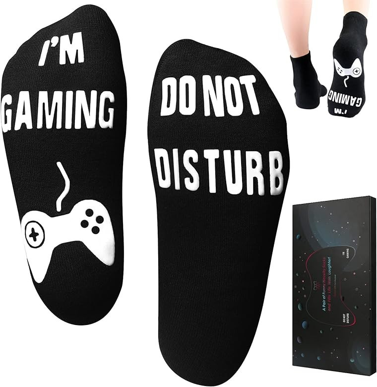 Do Not Disturb I'm Gaming Socks,Mens Gifts for Christmas Stocking Stuffers,Dad Birthday Gift For ... | Amazon (US)