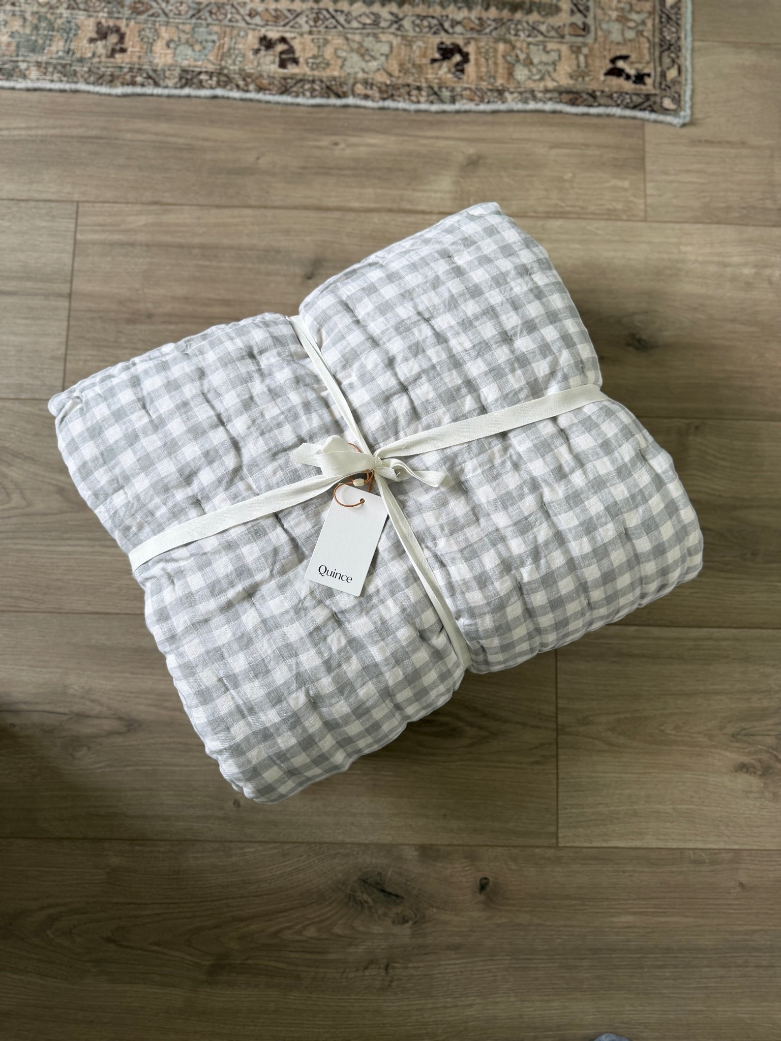 Pretty gingham quilt that I bought for our lake cabin 😍 Obsessed with all things gingham. It’s 100% cotton too!

#LTKHome