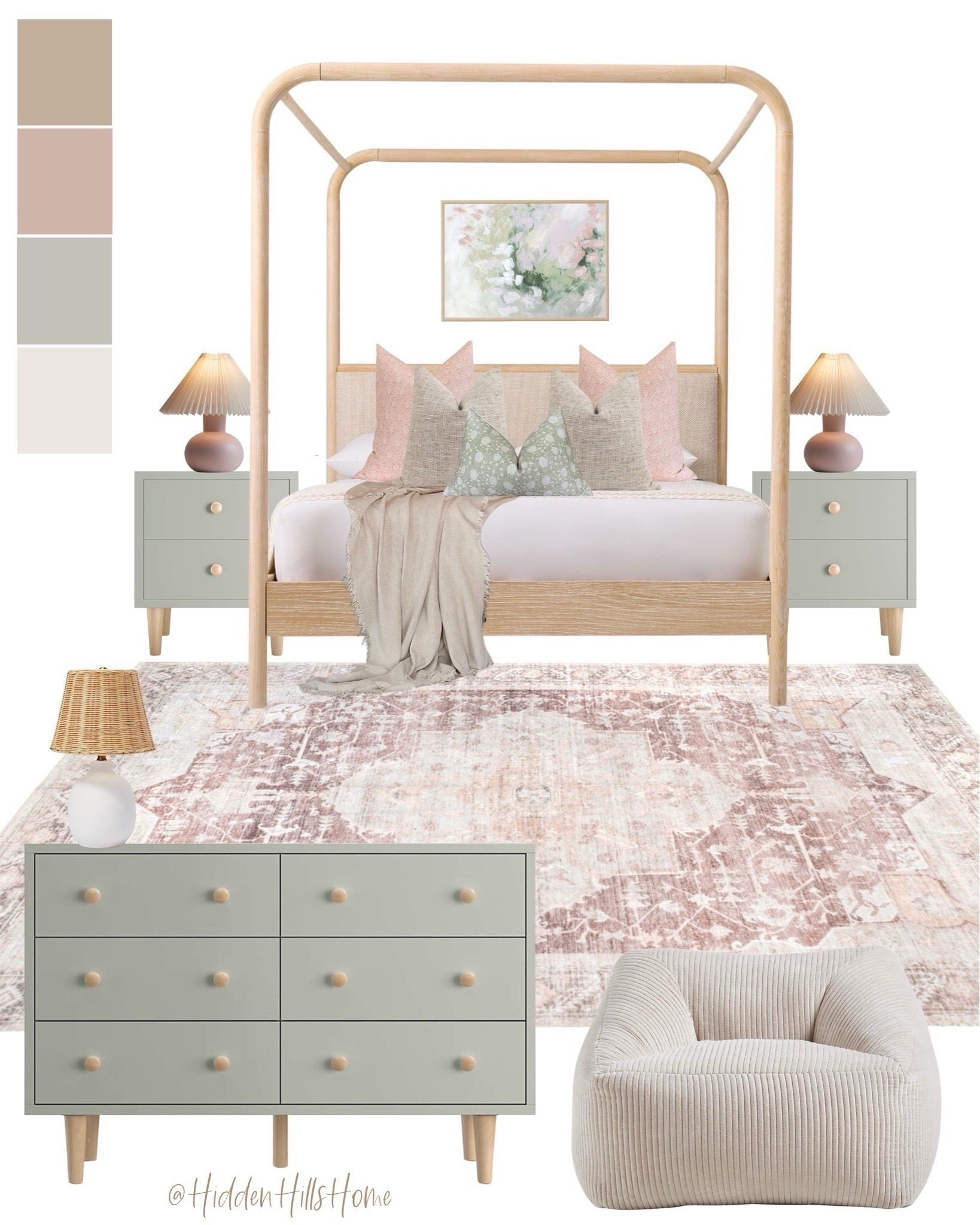 Girls bedroom mood board, pink and sage girls bedroom design ideas, bedroom decor, teen girls bedroom, canopy bed #bedroom #girls 



#LTKKids #LTKSaleAlert #LTKHome