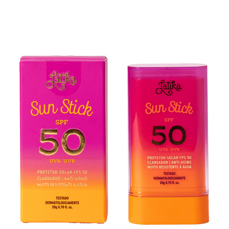 Protetor Solar Facial Latika Sun Stick FPS50 | Beleza na Web | Beleza Na Web (BR)