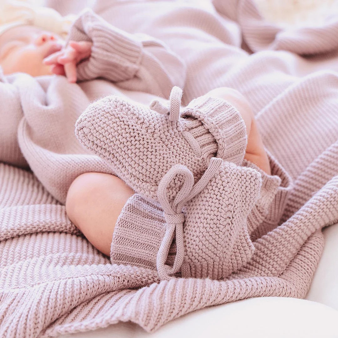 Knit Baby Booties | Caden Lane