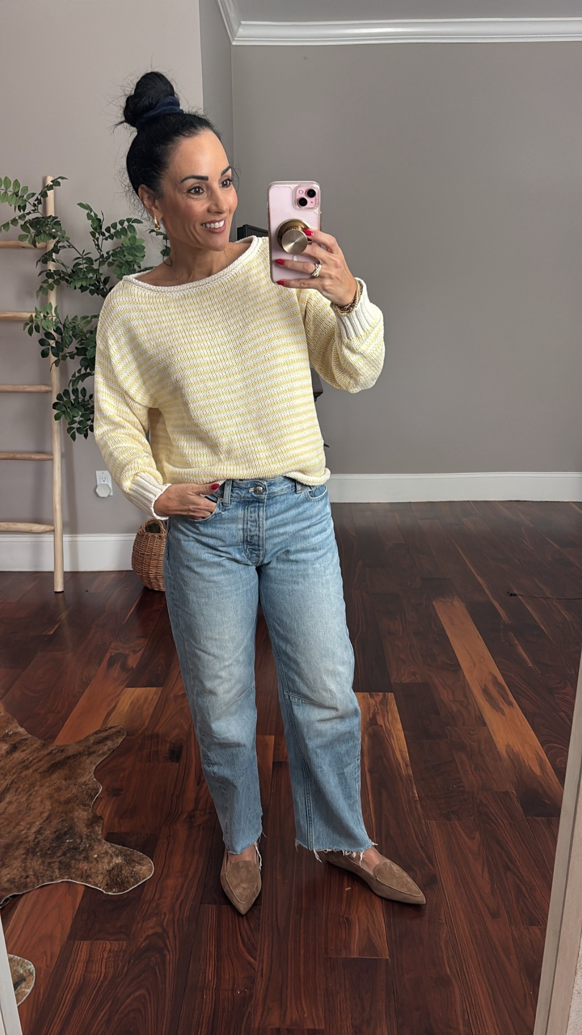 An easy ootd with this $30 sweater and barrel jeans 
You’ll reach for this sweater over and over again!!!


#LTKootd #LTKspring #LTKSaleAlert