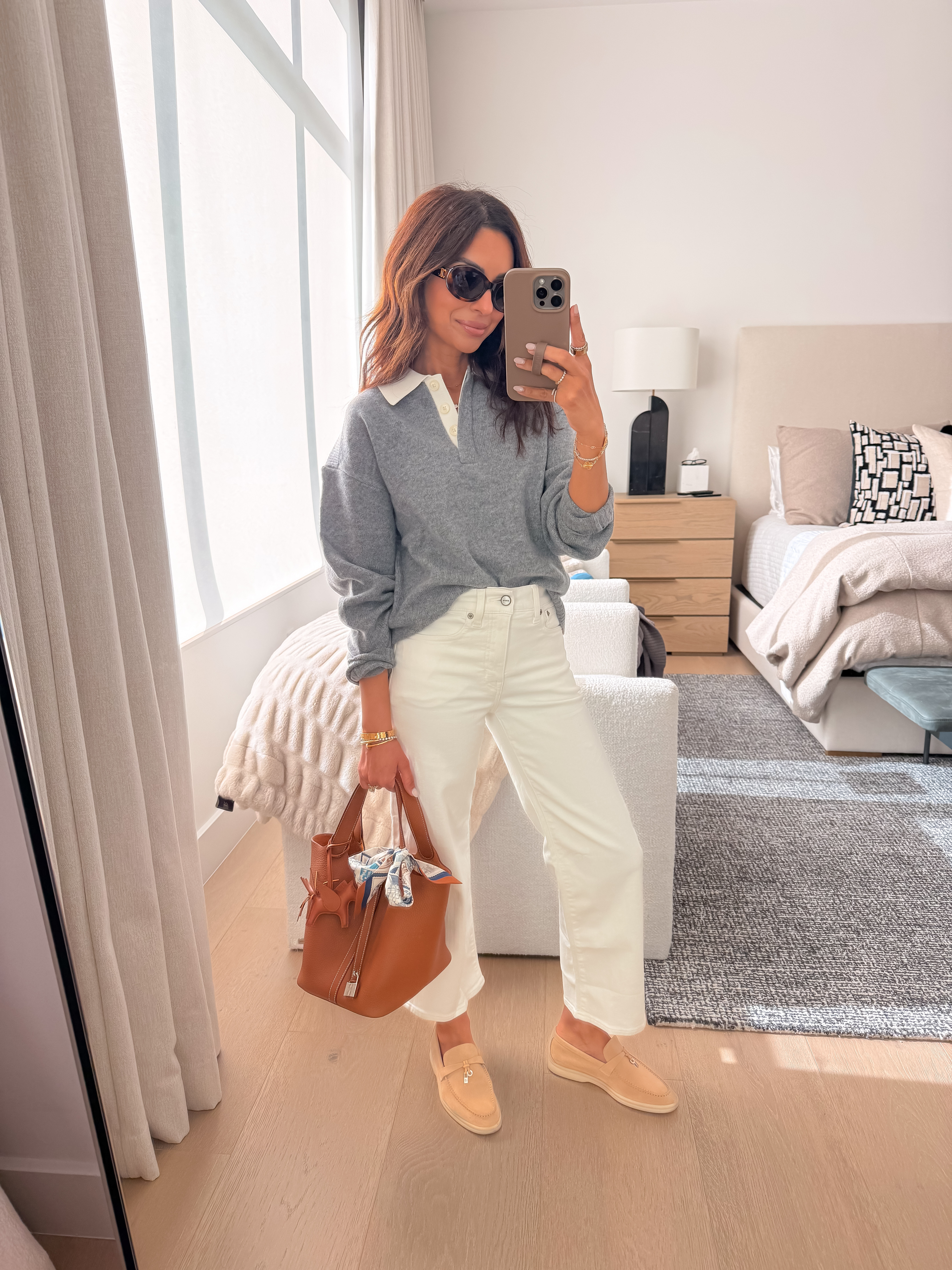 Chic spring outfit idea 🤍 I love this look for the office as well! My jeans are on sale at J.Crew for 15% off during their denim sale.

#LTKstyletip #LTKsalealert 

#LTKSeasonal