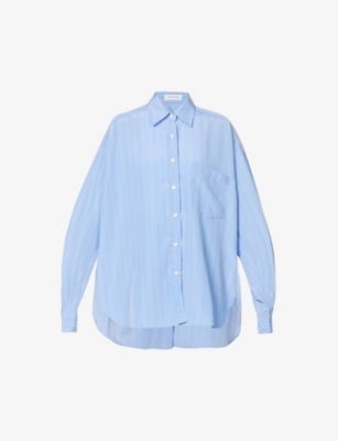 Georgia striped crepe shirt | Selfridges