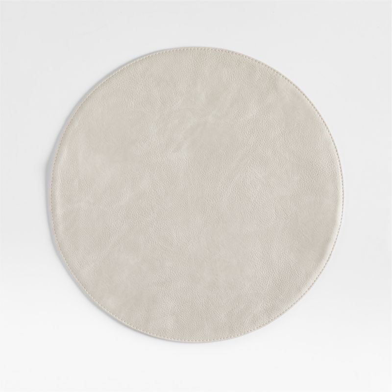 Maxwell Pearl Round Easy-Clean Placemat + Reviews | Crate & Barrel | Crate & Barrel