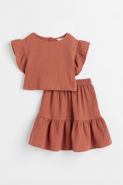 2-piece Double-weave Cotton Set | H&M (US + CA)