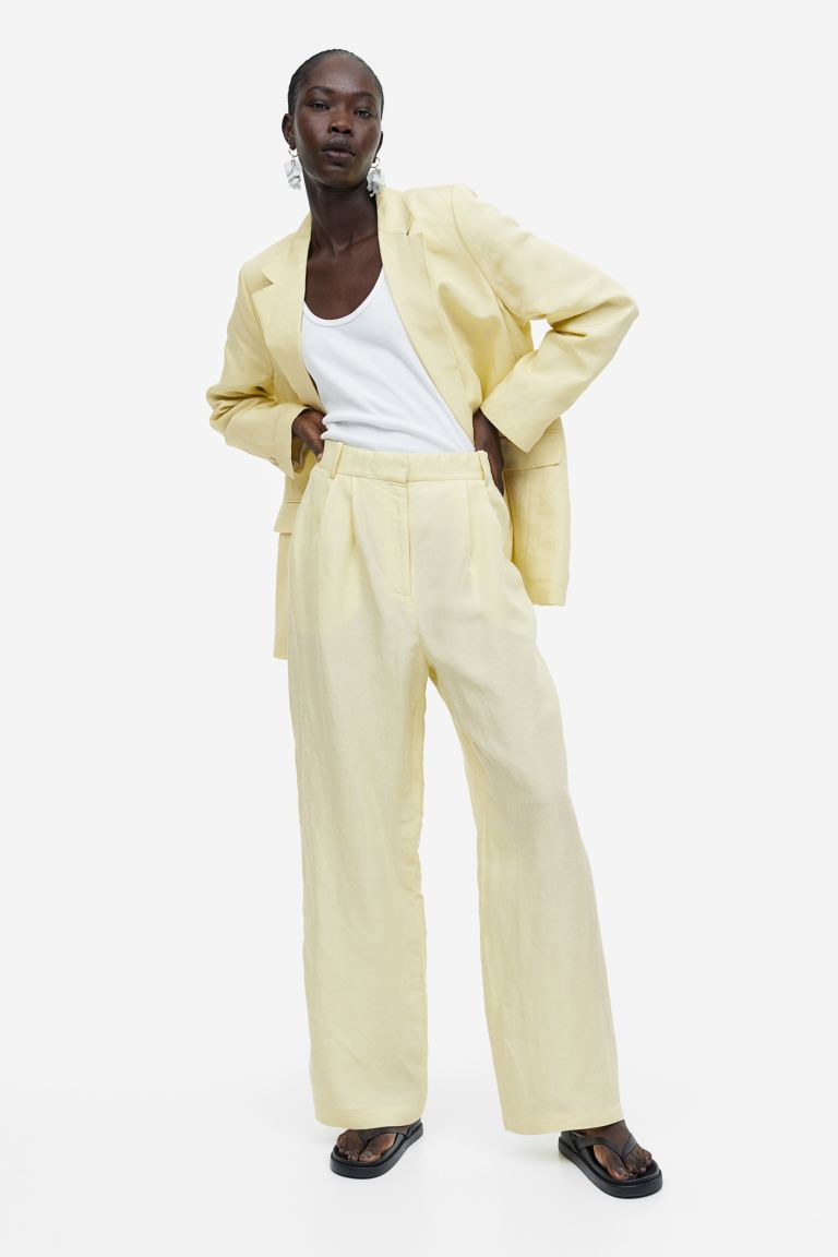 Wide-leg Linen-blend Pants | H&M (US + CA)