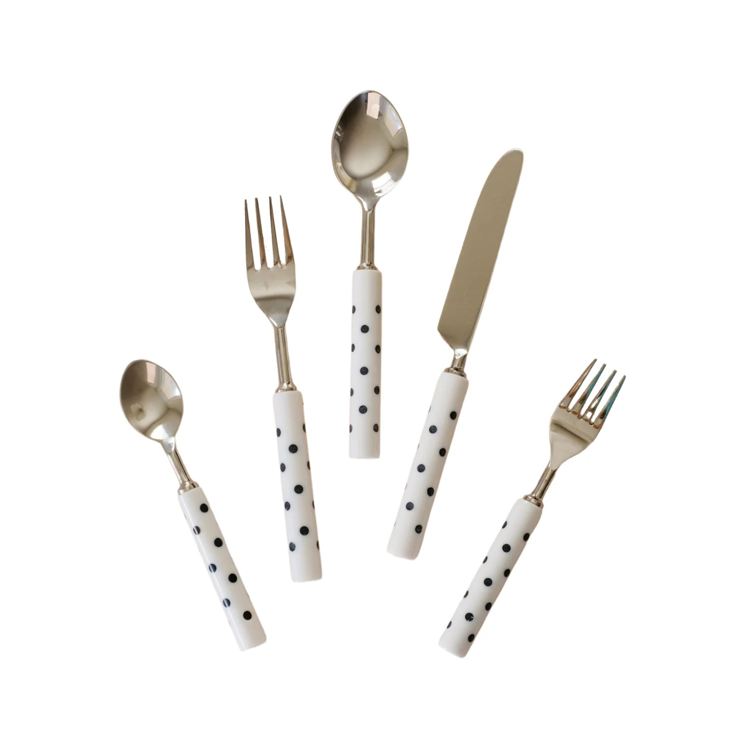 Polka Dot Silverware Set | Pink Antlers