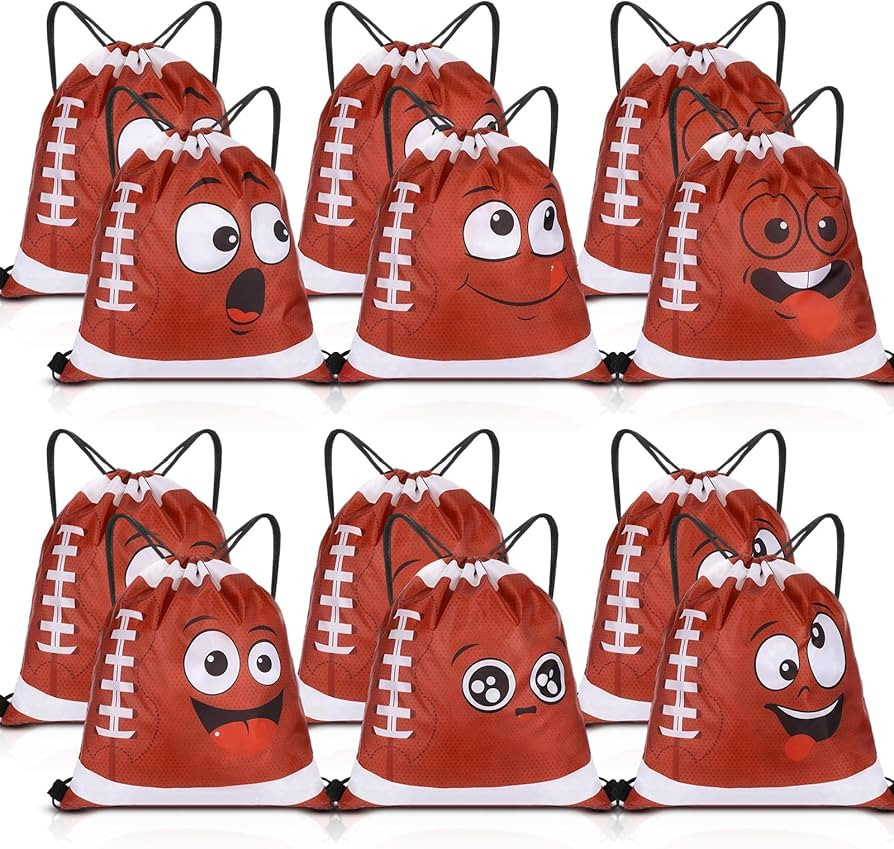 Sunnymove 12 Pcs Funny Sports Drawstring Bags Sports 15.8 x 13.3 Inch Drawstring String Backpack ... | Amazon (US)