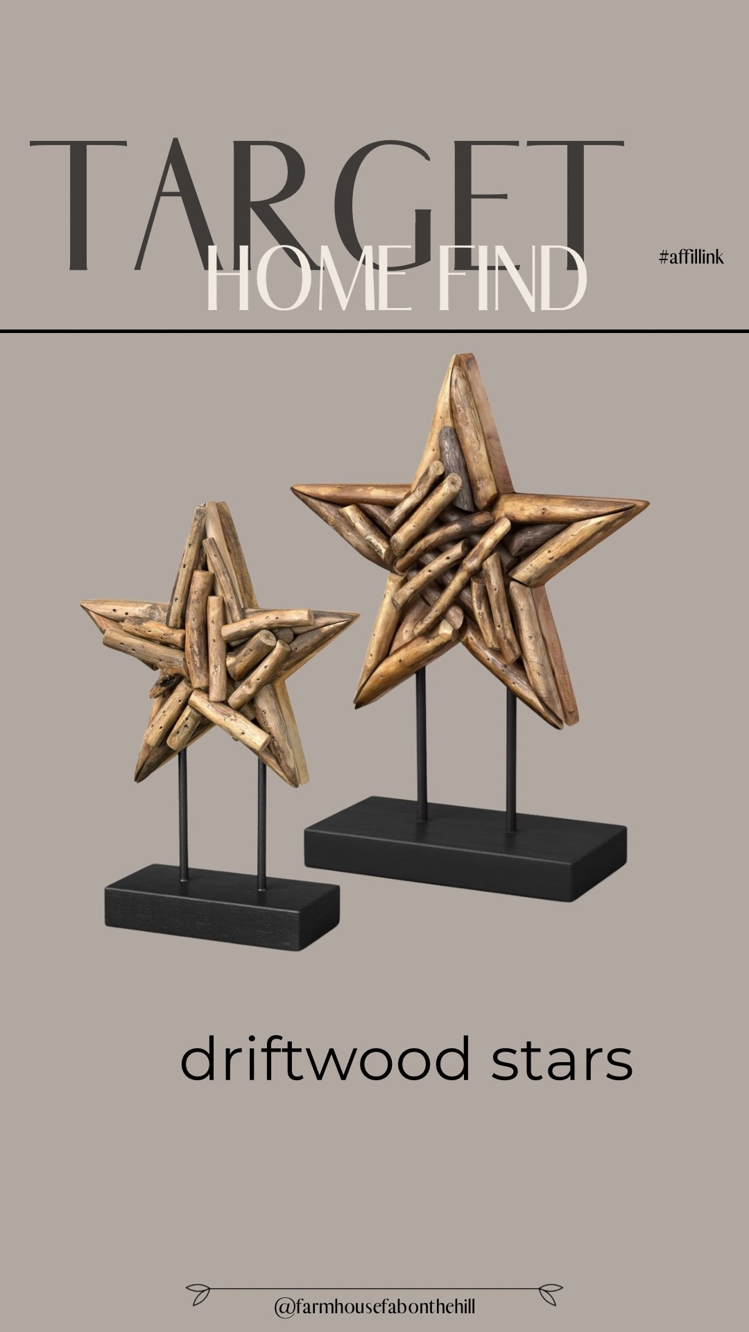 I am loving thrse new driftwood stars- a new Target/Threshold release 

#LTKHome