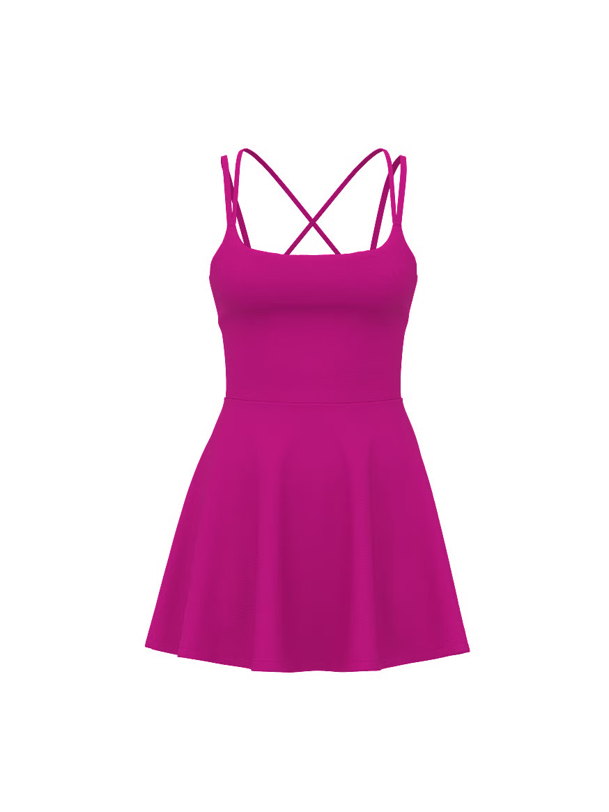 Buy VSX Elevate™ Flare Mini Dress, Berrylicious - Order Dresses online - Victoria's Secret US | Victoria's Secret (US / CA )