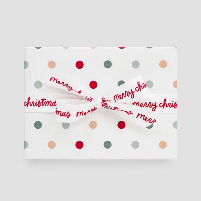 118"x30" Colorful Polka Dot Christmas Wrapping Paper - Sugar Paper™ + Target | Target