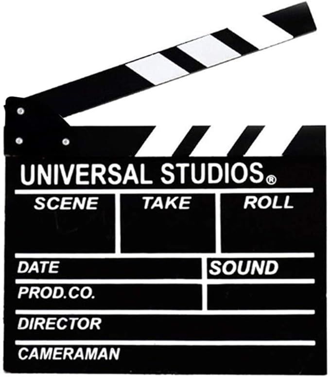 BIGOTTERS Movie Film Clap Board, 12"x11" Hollywood Clapper Board Wooden Film Movie Clapboard Acce... | Amazon (US)