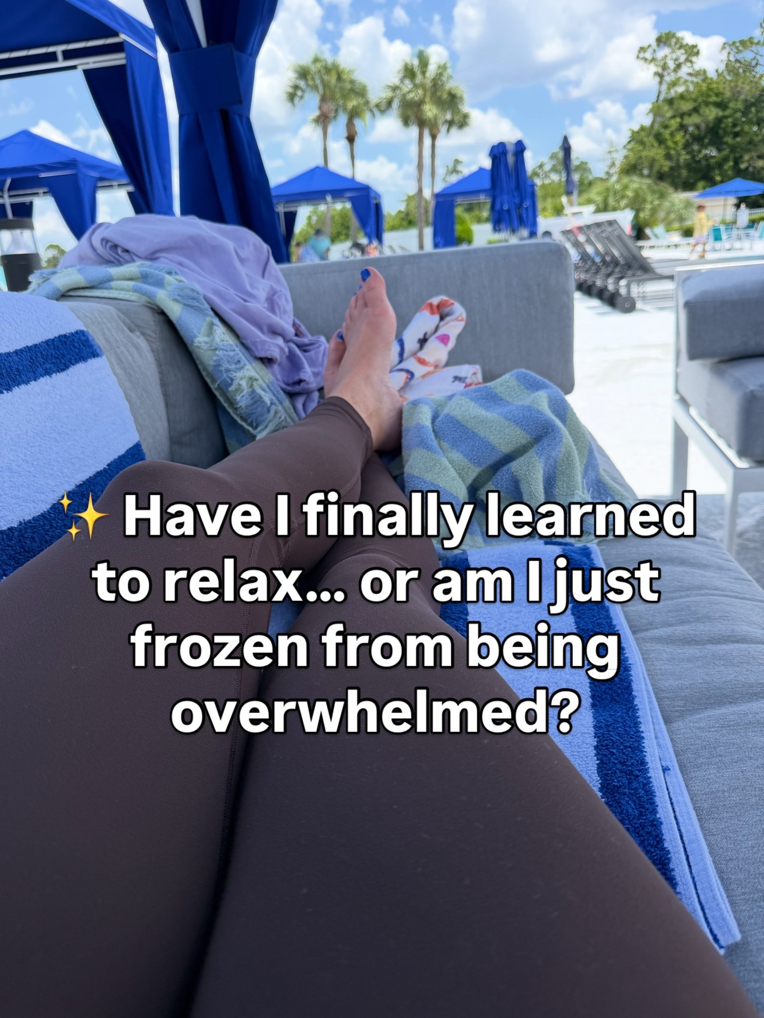 At this point I genuinely can’t tell if I’ve finally learned to relax… or if my body just hit its limit and put me in timeout. 😂

Either way, I’m staying right here for a little longer. ☀️💙 #MomLife

#LTKmomlife