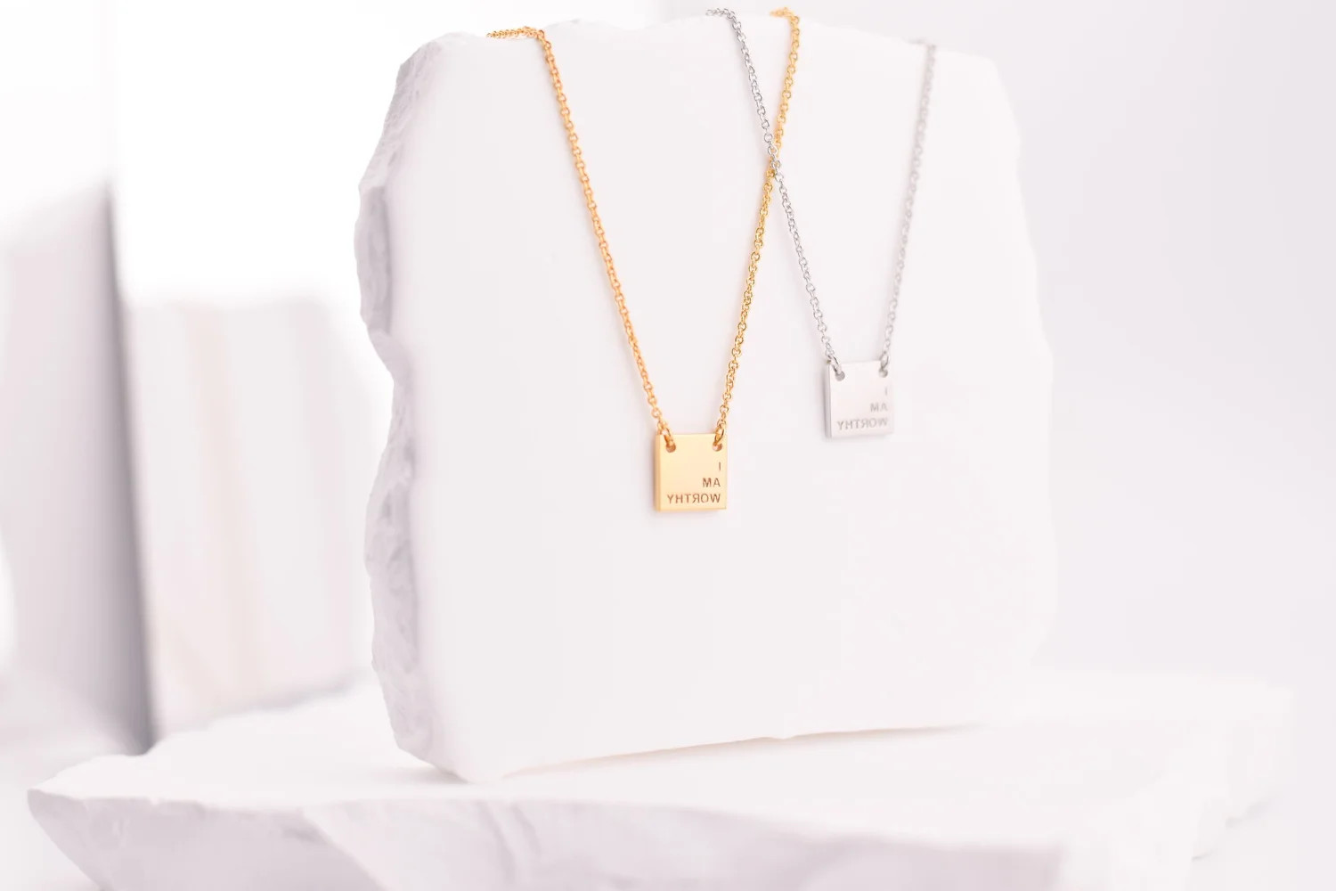 "I Am Worthy" Necklace — avasue jewelry co. | Avasue Jewelry Co.