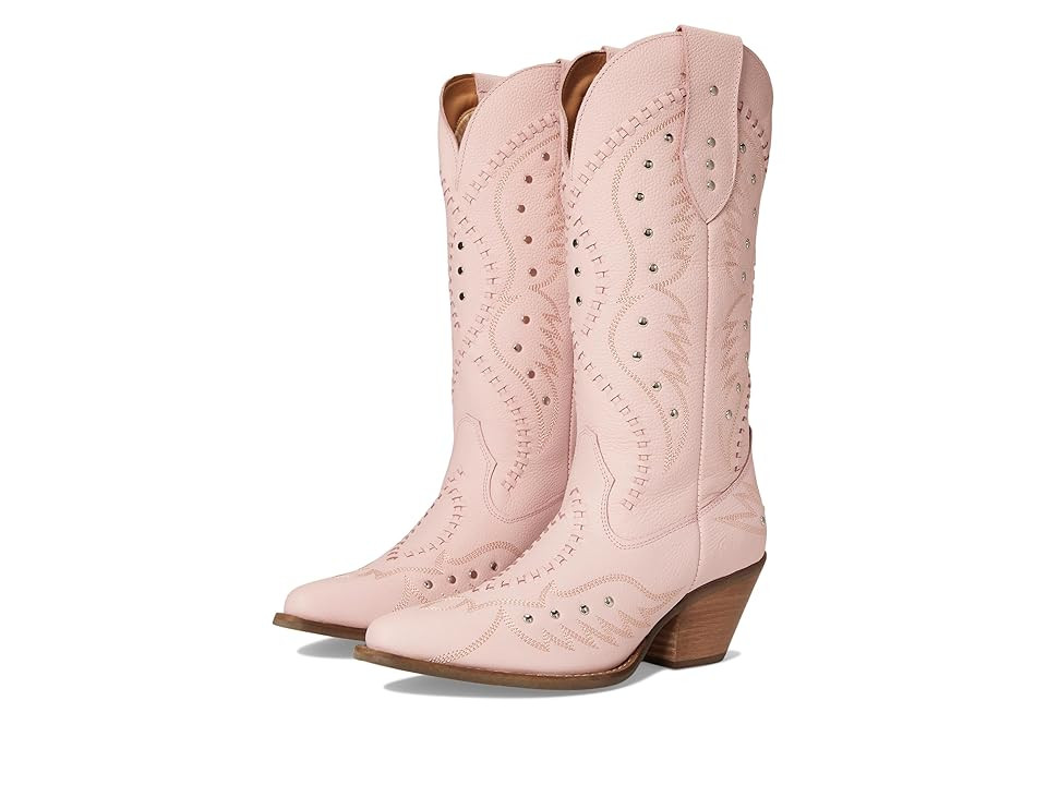 Dingo Pretty 'n Pink Cowboy Women's Boots Pink : 7 B - Medium, Leather | Zappos
