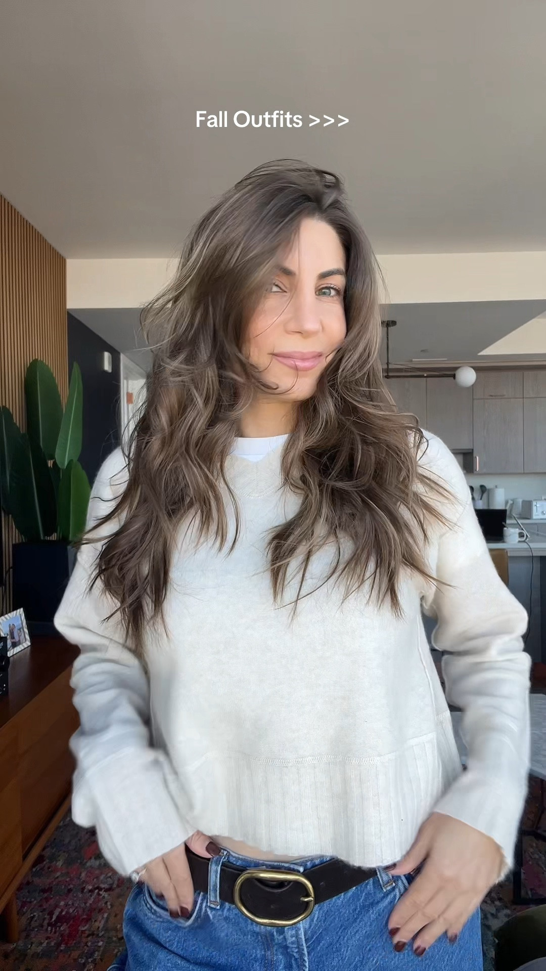 Fall look! Sweater is Serenity Cashmere Pullover Free People 🫶🏼