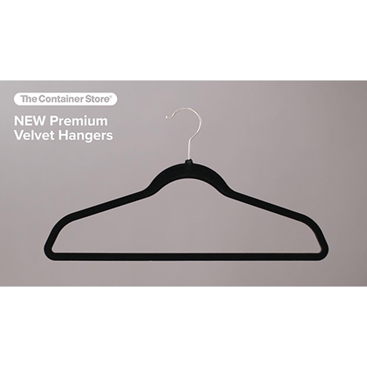 Linen Premium Non-Slip Velvet Hangers Pkg/10 | The Container Store