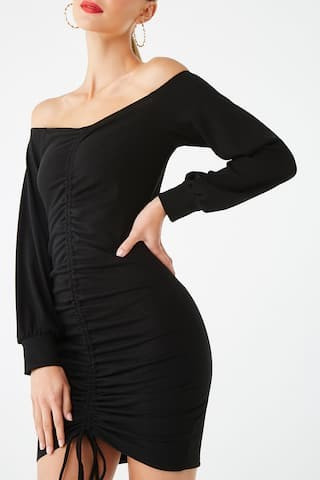 Off-the-Shoulder Ruched Bodycon Dress | Forever 21 (US)
