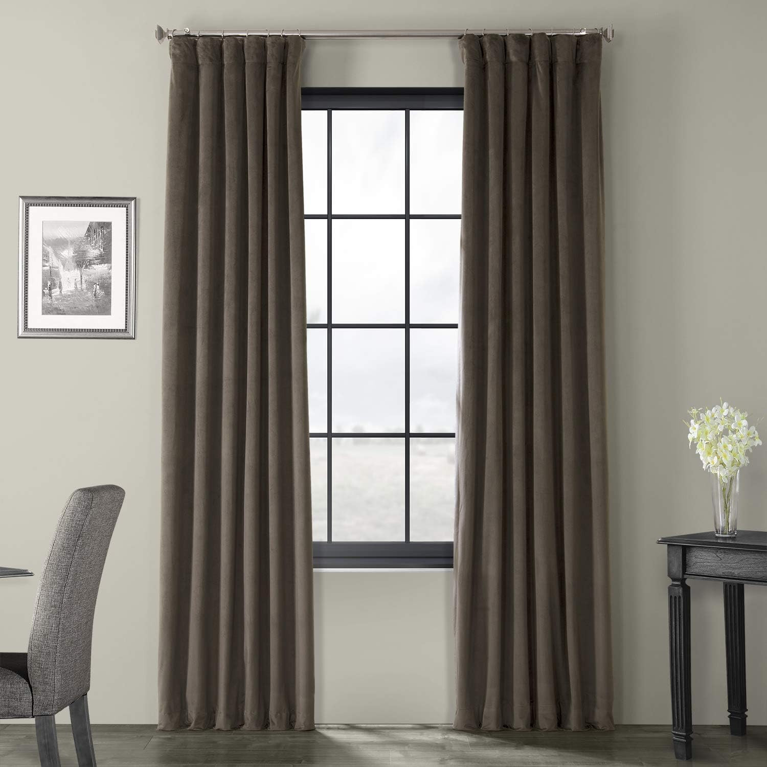 HPD Half Price Drapes Signature Velvet Blackout Curtains For Bedroom 50 X 96 (1 Panel), VPCH-1408... | Amazon (US)