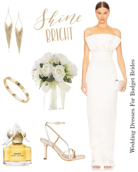 Bridal outfit idea for the bride to be. 

#maxiweddingdress #weddingshoes #weddingearrings #revolveweddingdress #rehearsaldinnerdress

#LTKstyletip #LTKSeasonal #LTKwedding