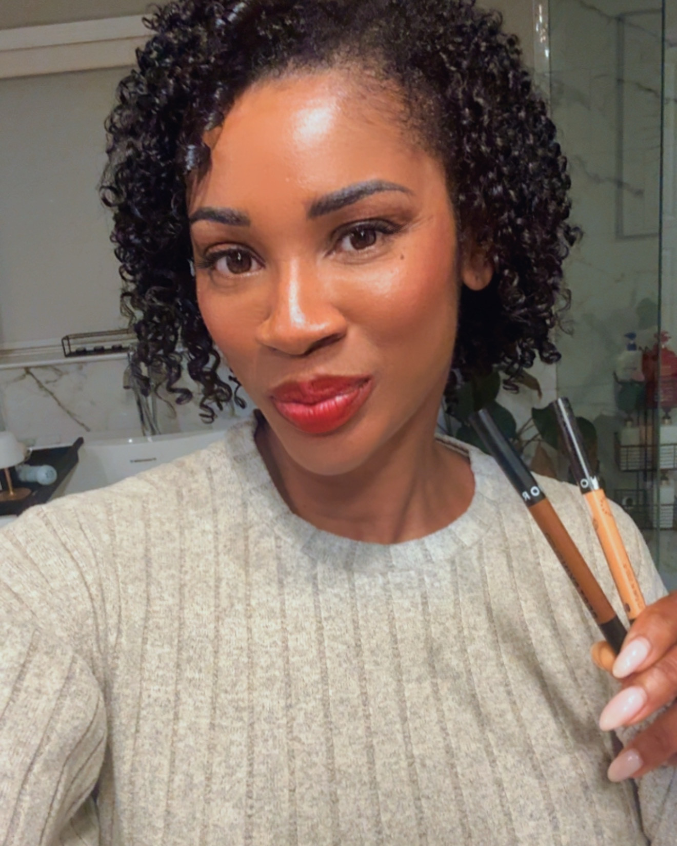 These concealer/highlight pens from @sephora @sephoracollection *chefs kiss.* as a girlie that has no idea how to do makeup they were the easiest contour and highlight I’ve ever done and affordable and the skin match was on point👏🏽I didn’t want to take my makeup off 

#LTKOver40 #LTKBeauty #LTKgrwm