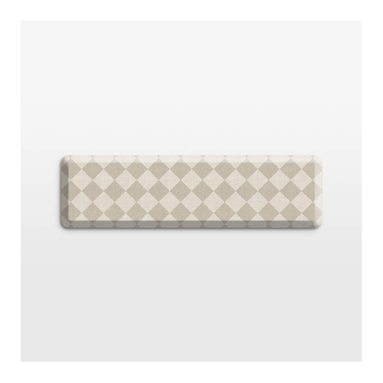 GelPro Diamond Beige Comfort Kitchen Mat, 20"x72" + Reviews | Crate & Barrel | Crate & Barrel