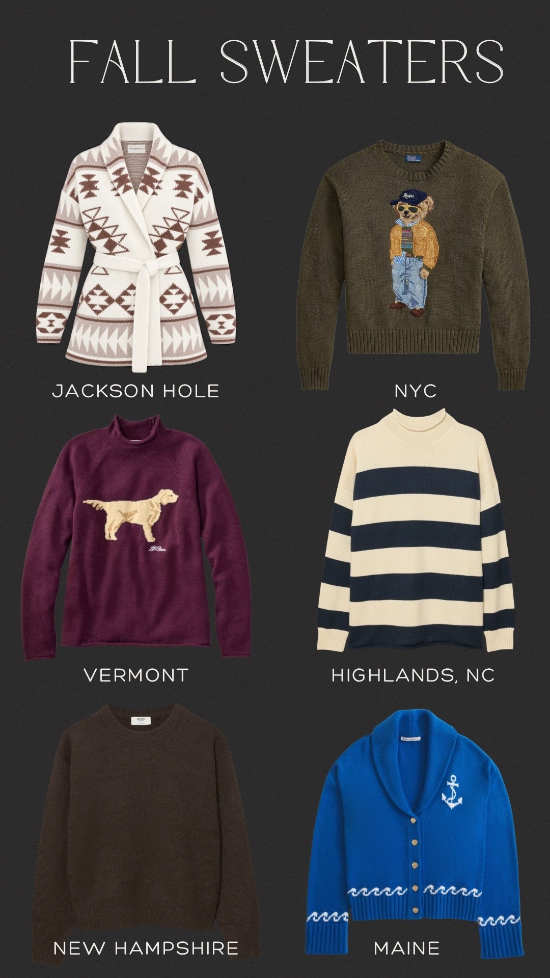 Fall sweaters