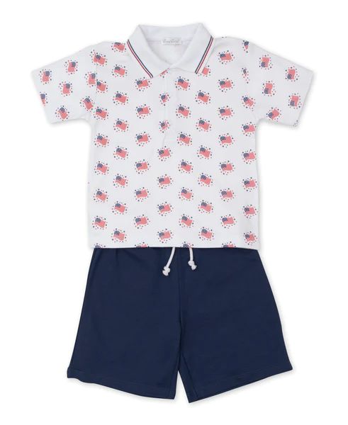 Essence of America Toddler Bermuda Set | Kissy Kissy