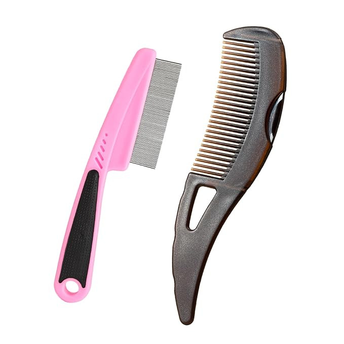Dandruff Comb Wide Tooth, Stainless Steel Fine Tooth Lice/Psoriasis Scalp Detox Comb for Women, M... | Amazon (US)