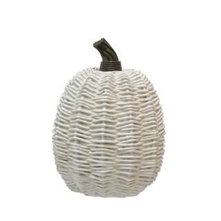 7" White Weave Pumpkin Tabletop Accent by Ashland® | Michaels Stores