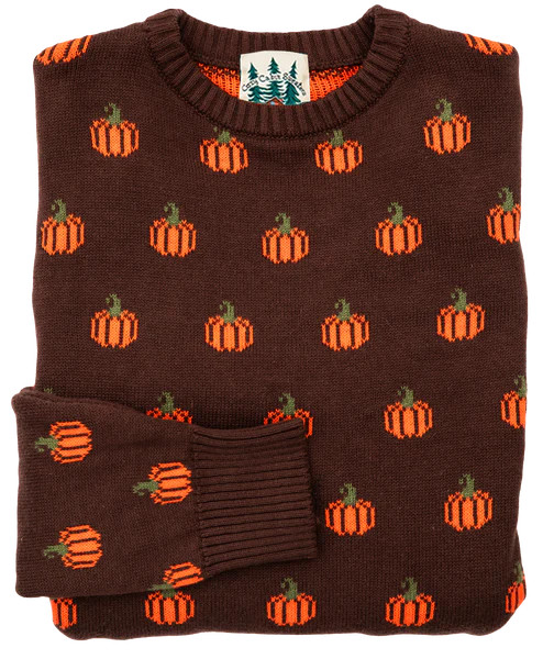 The Country Pumpkin Women's Sweater- Brown | Kiel James Patrick