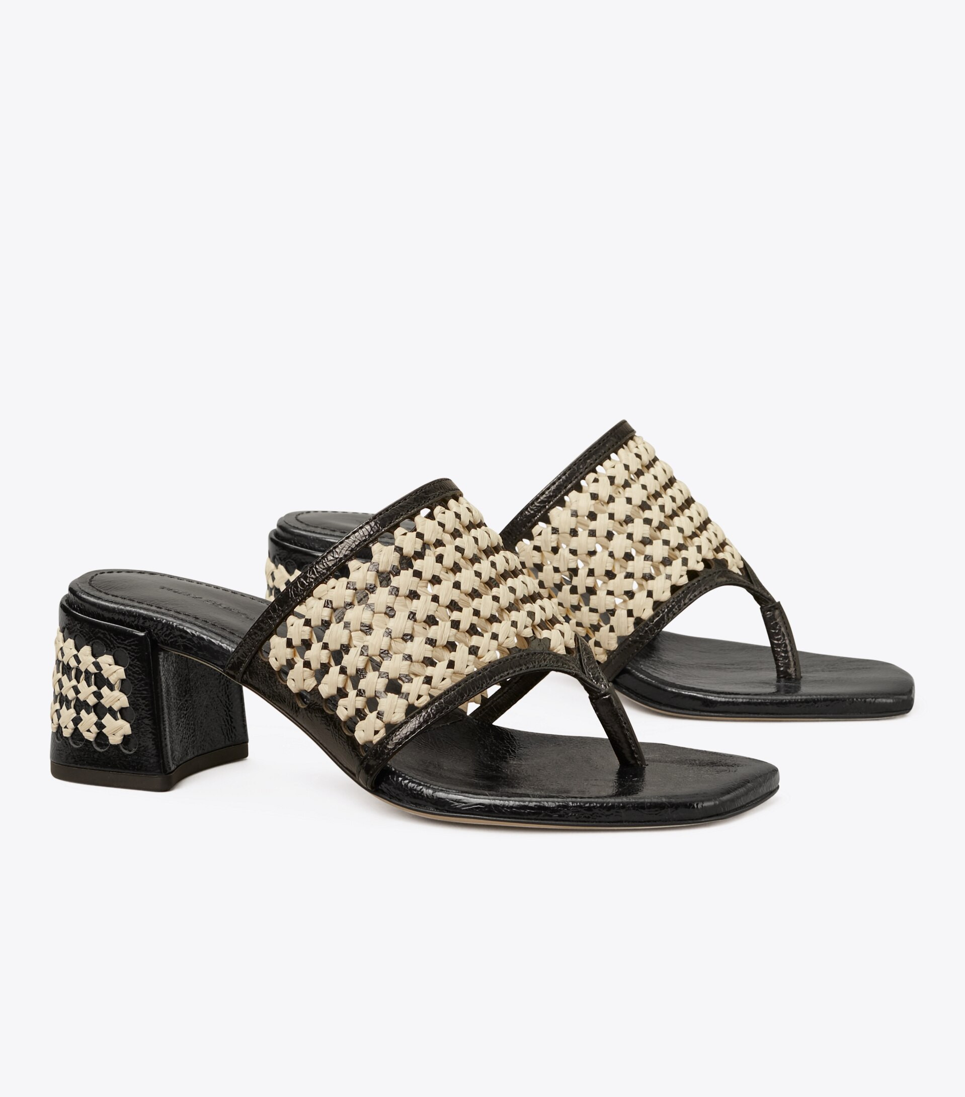 Woven Raffia Heeled Sandal | Tory Burch (US)