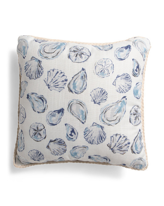 20x20 Metallic Mystic Tide Shells Outdoor Pillow | Throw Pillows | Marshalls | Marshalls