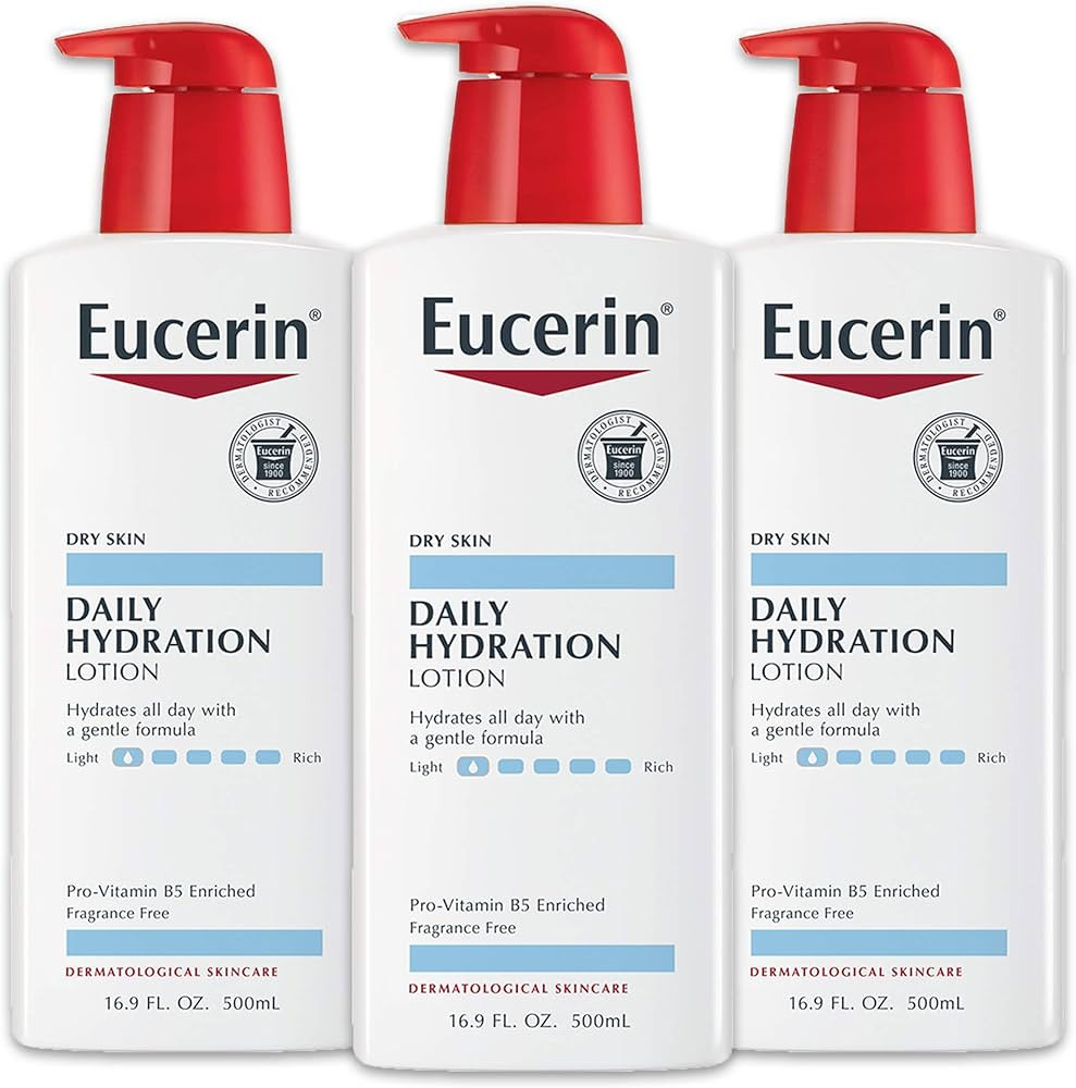 Eucerin Daily Hydration Body Lotion, Unscented Body Lotion for Sensitive Dry Skin, Holiday Gifts ... | Amazon (US)