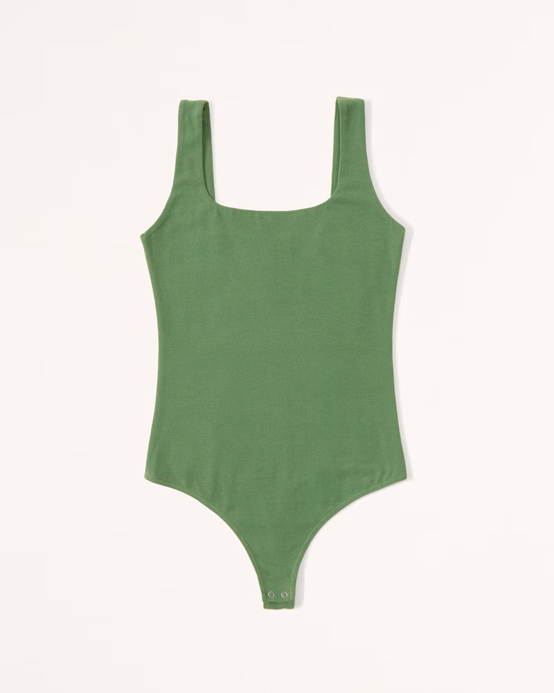 Women's Cotton Seamless Fabric Tank Bodysuit | Women's New Arrivals | Abercrombie.com | Abercrombie & Fitch (US)
