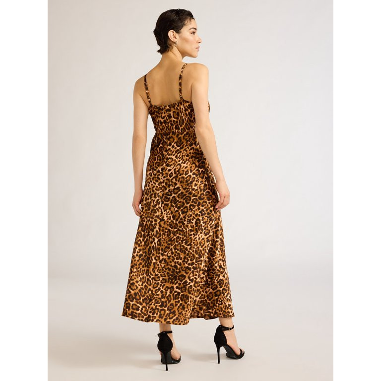 Sofia Jeans Women's and Women's Plus Size Bias Cut Midi Dress, Above Ankle Length, Sizes XS-5X | Walmart (US)