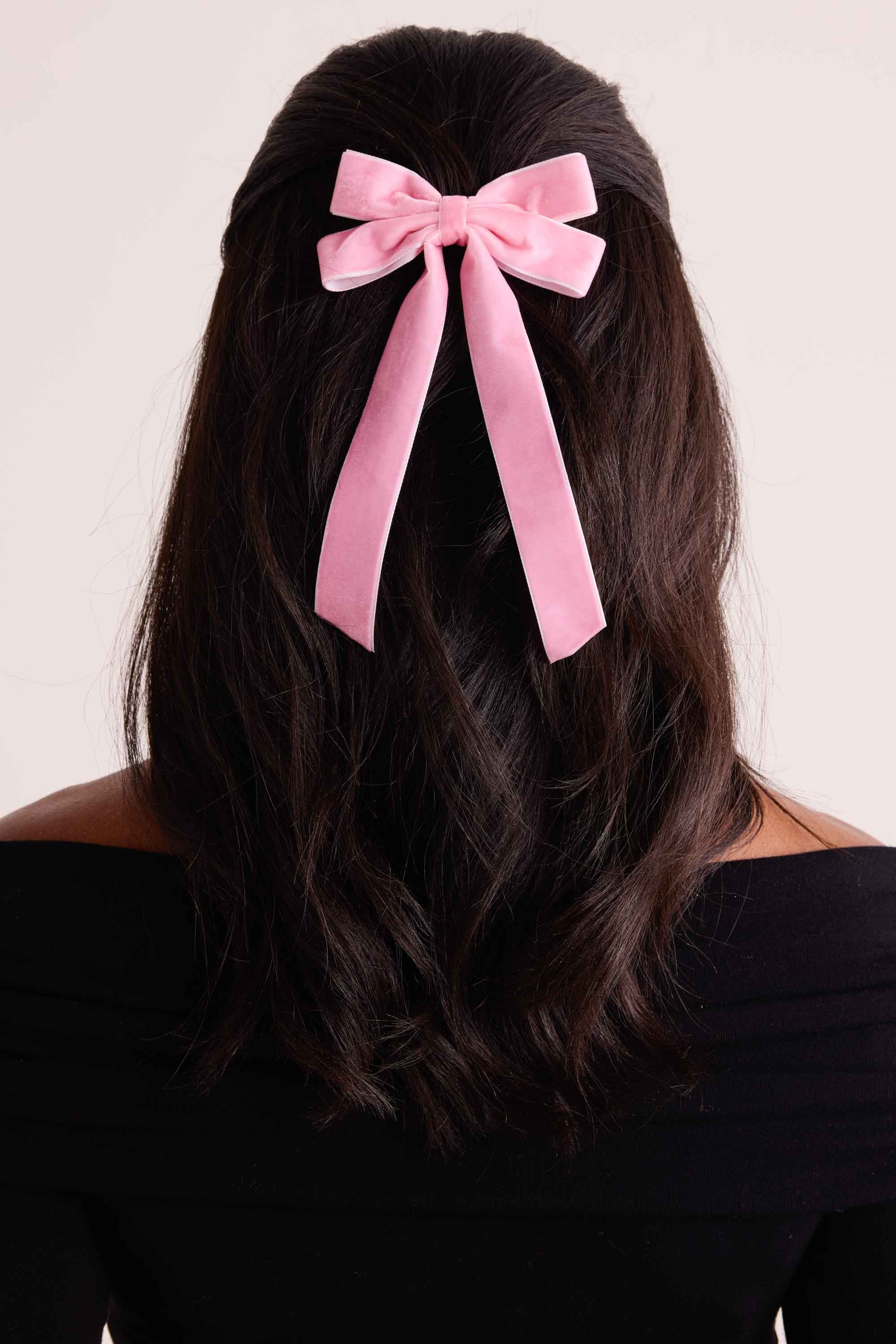 Lizzie Bow Clip- Pink | Avara